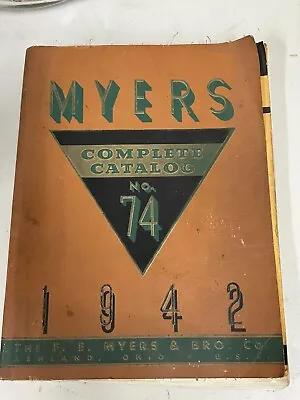 1942 F.E. Myers Spray Pump Catalog Water Hand & Power Ashland Ohio 351 Pgs& More • $50