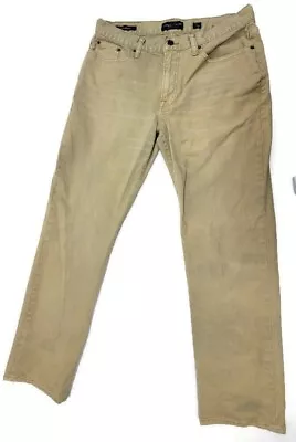 Lucky Brand Men's Brown Khaki 363 Straight Leg Slim Jeans Size 32x32 • $29.95