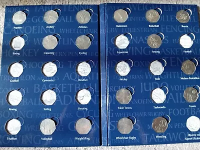 Olympic 50p Album With 16 Coins • £17.50