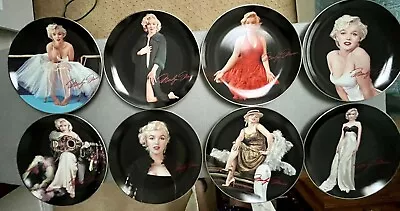 Set Of 8 Bradford Exchang Marilyn Monroe Collector Plates Up Close And Personal  • $50