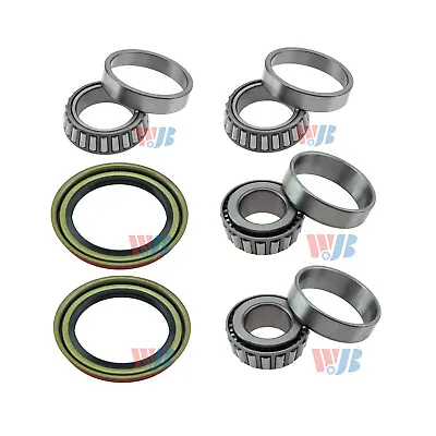 WJB 6Pcs/Set Front Wheel Bearing & Race & Seal Kit Assembly For Ford F-150 F-250 • $29.99