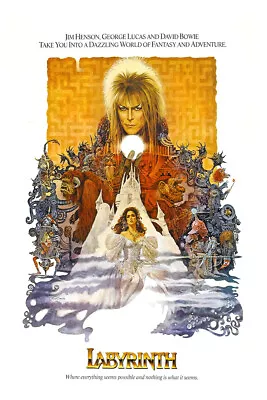 Labyrinth 1986 David Bowie Movie Cinema Poster Print • $19.95