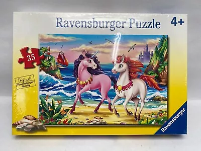 New Ravensburger Beach Unicorns 35 Piece Jigsaw Puzzle For Kids 051595 Sealed SK • $22.50