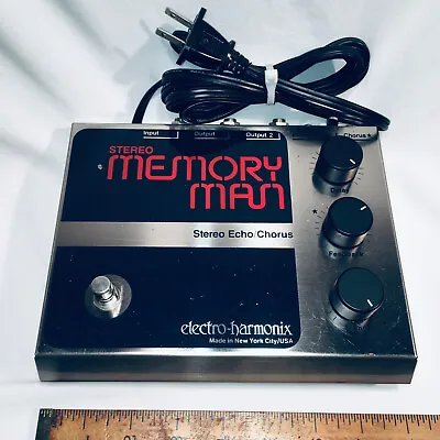 VINTAGE 1981 Electro-Harmonix Memory Man Solid State Analog Delay Pedal NYC BOX • $1750
