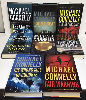 Lot Of 8 Michael Connelly Crime Thriller Novels Hardcovers W/Dust Jackets • $24.87