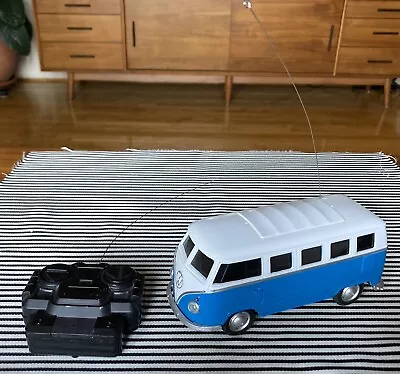 *RARE* PALADONE VW Van Bus Blue/White Remote Control Car *TESTED & WORKS* • $125