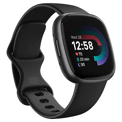 Fitbit Versa 4 Black/Graphite FB523BKBK • $348