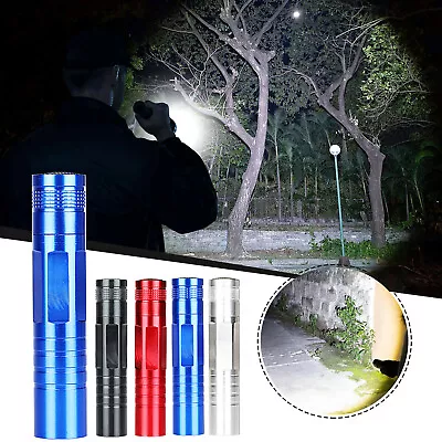 Mini Ultra Bright Aluminium 9 Led Pocket Light Flashlight Camping Torch Uk • $7.99