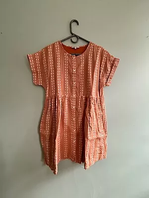 Madewell Embroidered Short-Sleeve Button-Front Mini Dress Medium Floral • $16