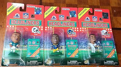 (3) 1998 Headliners 3  Miniatures ✨️ STEVE McNAIR ORLANDO PACE ABDUL-JABBAR • $15.95