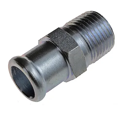 $8.42 • Buy Coolant Heater Hose Fitting 1/2  NPT Male To 3/4  Hose Barb Male STEEL DOR