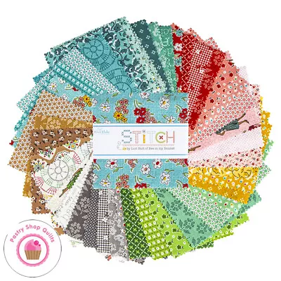 Riley Blake STITCH  5  STACKER 42- 5  Charm Squares Quilt Fabric LORI HOLT • $12.45