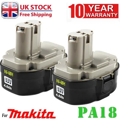 2X For Makita 18v Battery 4.8Ah PA18 1822 1823 1833 1834 8390D 8391D 4334D NEW • £39.99