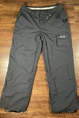 Vintage Men’s Oakley Software Black Ski SnowBoard Snow Pants Size Large Red Tag • $82.99