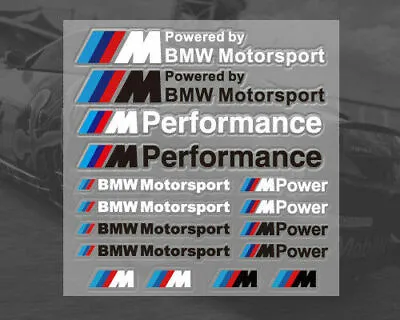 £5.98 • Buy Vinyl Decals For BMW Motorsport M Sport M Power (1 Sheet 16 Stickers) UK Stock