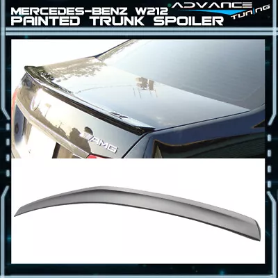 For 10-16 Benz E-Class W212 Sedan AMG Trunk Spoiler Lip Painted #149 Polar White • $95.99