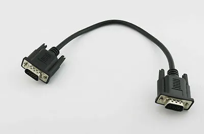 1pc HD 15Pin VGA D-Sub DB15 Short Video Cable Cord Male To Male For Monitor 30cm • $4.13