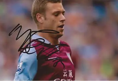 ASTON VILLA * NATHAN BAKER SIGNED 6x4 ACTION PHOTO+COA  • £2.99