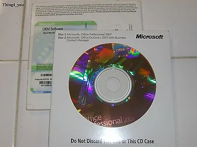 Microsoft Office 2007 Professional Full English Version MS Pro =BRAND NEW= • $79.95