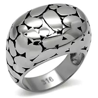 Bali Designer Inspired Chunky Dot Motif  Stainless Steel  Ring • $15.96