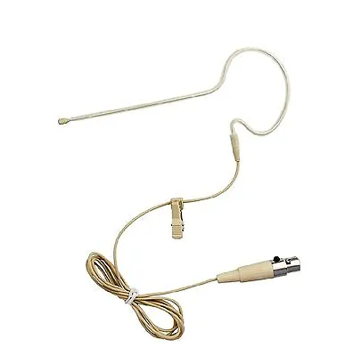 Skin Color 3 Pin Mini XLR Single Ear Hanging Headset Microphone For AKG Bodypack • $23.50