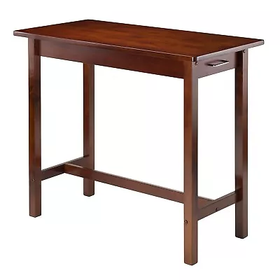 Winsome Wood Kitchen Island Table With 2-Drawers Antique Walnut 94540 • $125.70