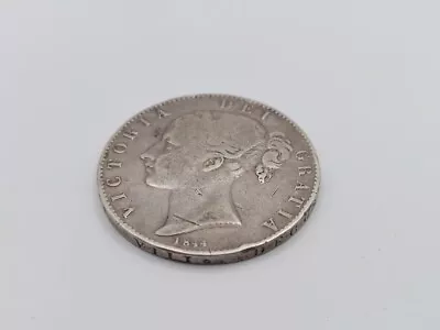 1844 UK Great Britain UK Queen Victoria Silver 1 Crown Coin • $158.95