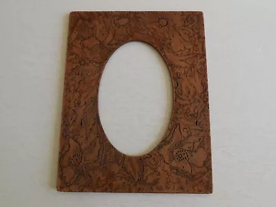 Vintage Wood Pyrography Photo Picture Frame 9 X 7 • $8.50