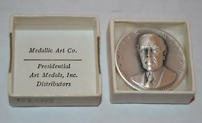 Medallic Art Statehood Medal Woodrow Wilson President 25.1 G. Sterling Silver • $29.95