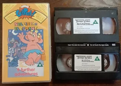 Nellie The Elephant 2 X VHS Gift Pack (NO WATCH) - Rare Kid's Double VHS Lulu • £14