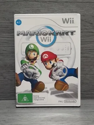 Nintendo Wii - Mario Kart Wii - PAL - Tested - W/Manual - Retro - VGC • $27.95
