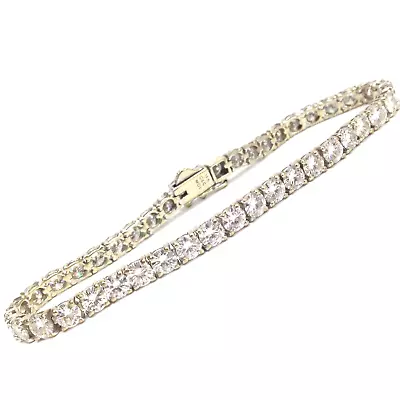 Charles & Colvard C&C Forever One 14K Gold 10ctw Moissanite Tennis Bracelet 7  • $1159.99