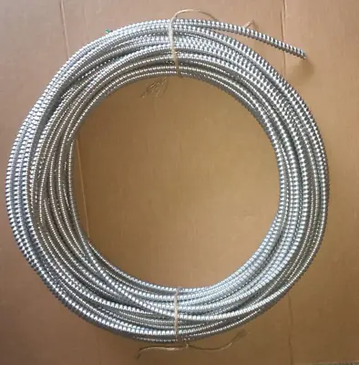 120' 12/3 W Ground  Stranded Pure Copper Wiring MC Aluminum Armored • $110
