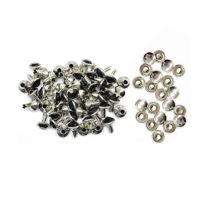 £2.99 • Buy 8mm 10/50pcs Crystal Diamante Rivets Studs For Decoration Of Leather Bags Shoes 