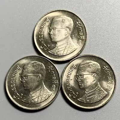 Lot Of 3 Thailand 1  Baht Coins BU • $6.99