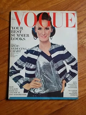 Vogue Magazine April 15 1966 Mia Farrow! Lots Of Beautiful Fashion Designs! • $21.50