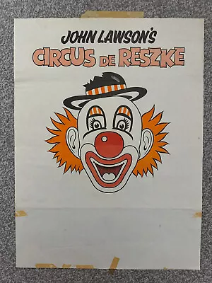 Vintage Very Early John Lawson's Circus De Reszke 1980s Poster • £30
