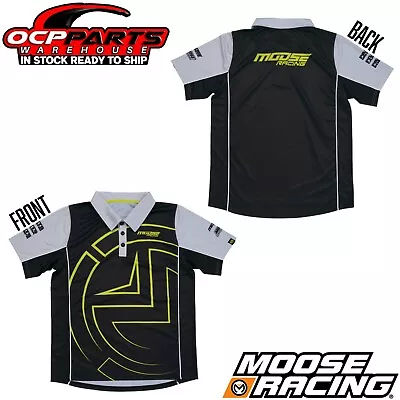 Moose Racing Motocross Dirtbike Mountain Bike Collared Pit Shirt • $39.95