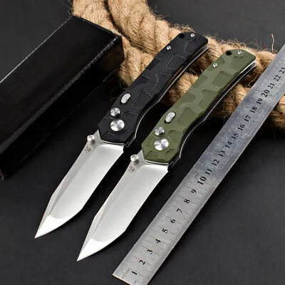 D2 Steel Blade G10 Handle Tactical Outdoor Pocket Folding Knife Edc • $36