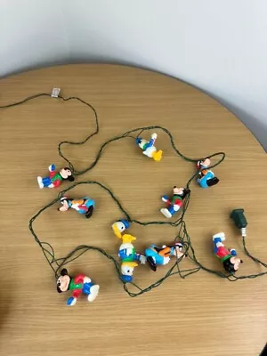 Vintage Disney Mickey Mouse Goofy & Donald Duck Christmas Lights WORKS • $33.40