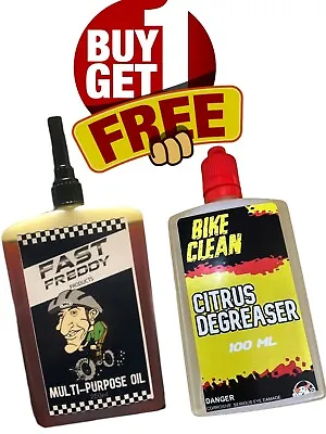 £7.99 • Buy Bike Lubricant Chain Oil ~Purpose Oil +Citrus Degreaser