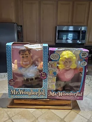 Mr Wonderful Ms Wonderful Talking Dolls 2003 In The Box Husband Wife Boyfriend • $75