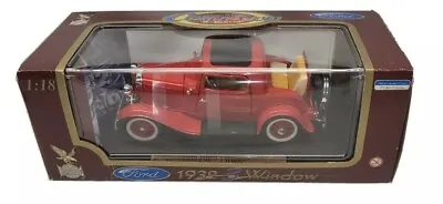 1932 Ford 3 Window  1:18 Diecast Road Legends-  Red Licensed Product By Ford  • $49.59