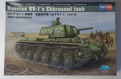(805) 2006 HobbyBoss 1/48th Russian KV-1's Ehkranami Tank • £18