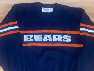 Vintage Cliff Engle Chicago Bears Sweater Size Large USA Mike Ditka - MINT • $79.99