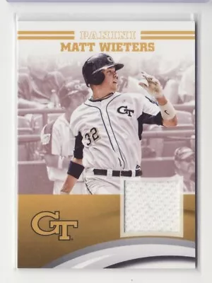 2016 Panini Collegiate Georgia Tech Jersey Matt Wieters - Flat S/H • $4.99