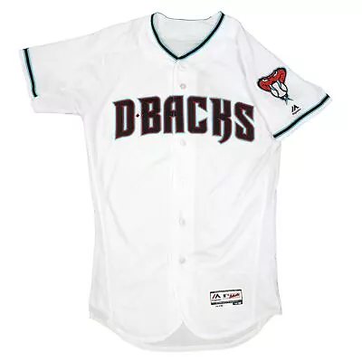 Mens MLB Arizona Diamondbacks Authentic On Field Flex Base Jersey - White/Blue • $89.99