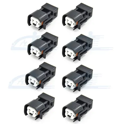 $8.99 • Buy 8PCS USCAR EV6 & EV14 Female To EV1 Male Fuel Injector Connectors Adapters