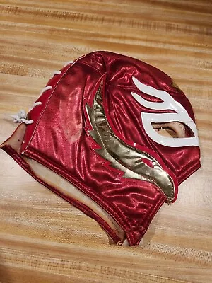 VTG Red Luchador Mask Wrestling Costume • $11.99