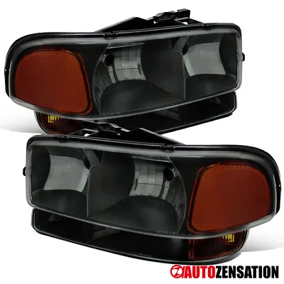 Smoke Fit 1999-2006 GMC Sierra 1500 2500 Yukon XL Headlights+Bumper Signal Lamps • $57.99